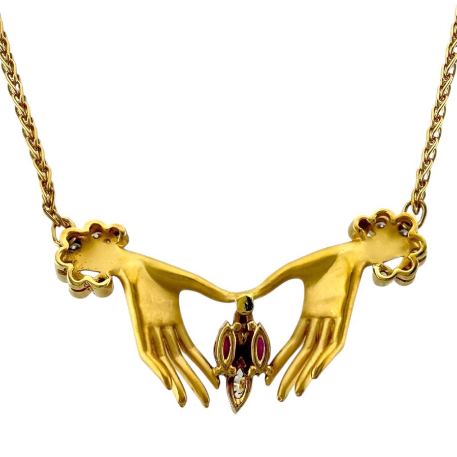 カレライカレラ ネックレス 18金 K18イエローゴールド ルビー