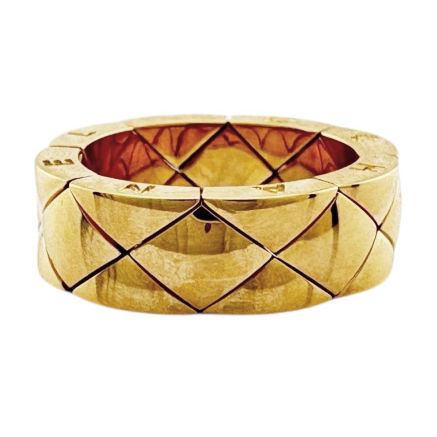 CHANEL（シャネル） マトラッセ キルティング ロゴ リング 指輪 10.5号