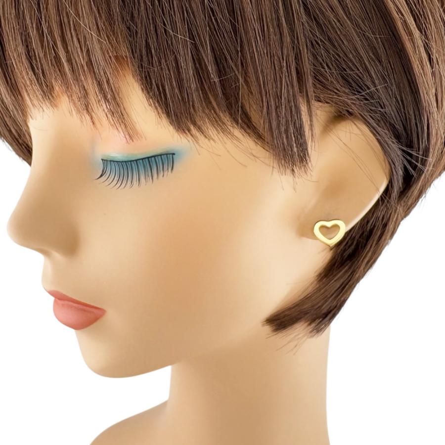 TIFFANY&Co.（ティファニー） メトロハート ピアス 18金 K18イエロー