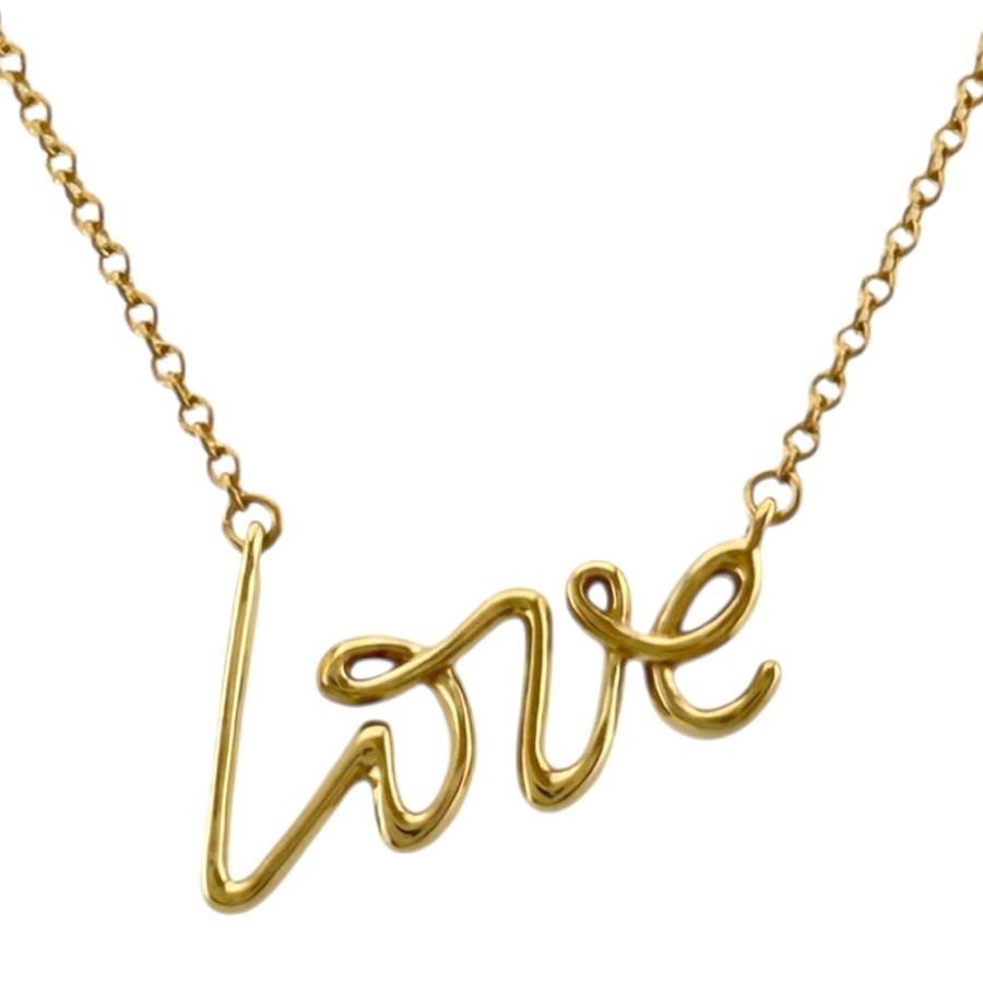TIFFANY&Co.（ティファニー） グラフティ ラブ ネックレス 18金 K18