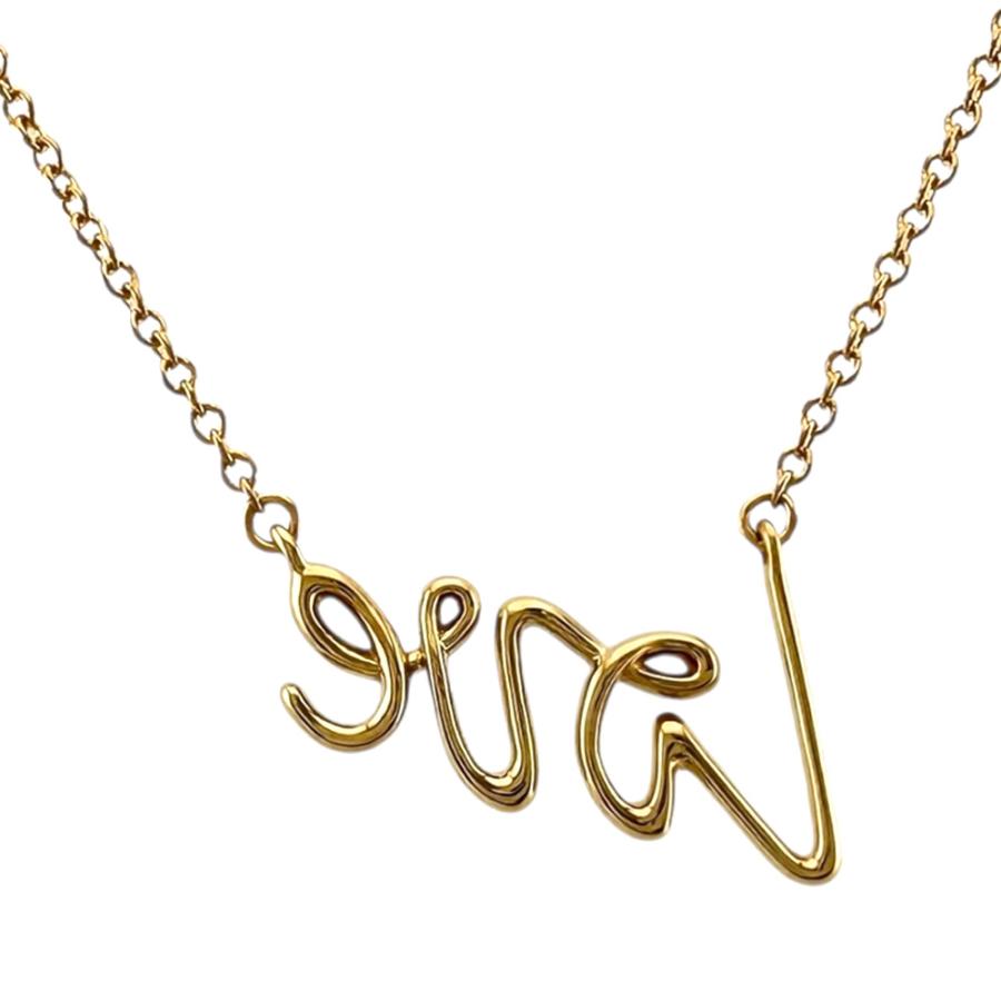 TIFFANY&Co.（ティファニー） グラフティ ラブ ネックレス 18金 K18