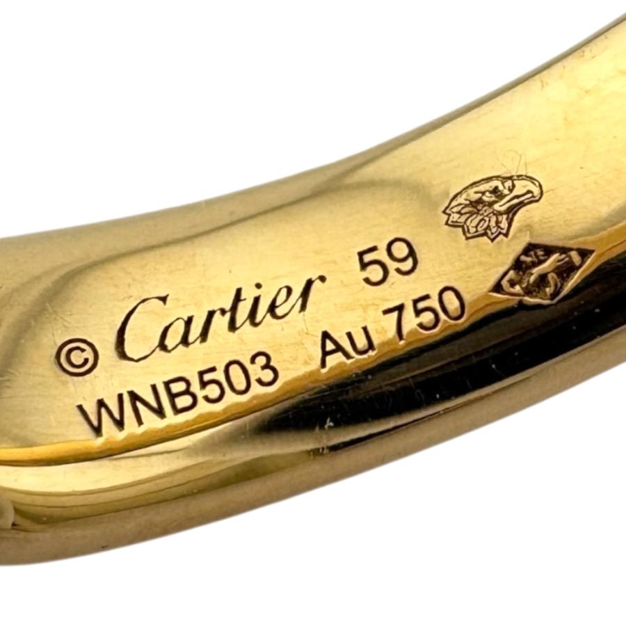 Cartier カルティエ リング 指輪 Au750 ゴールド バンド 8号 Cartier（カルティエ） 中古品 ウェディングバンド リング AU750