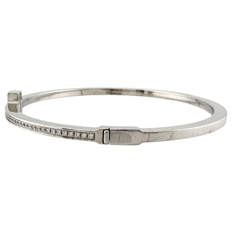 TIFFANY&Co.（ティファニー） Tワン ヒンジ ダイヤモンド バングル 18