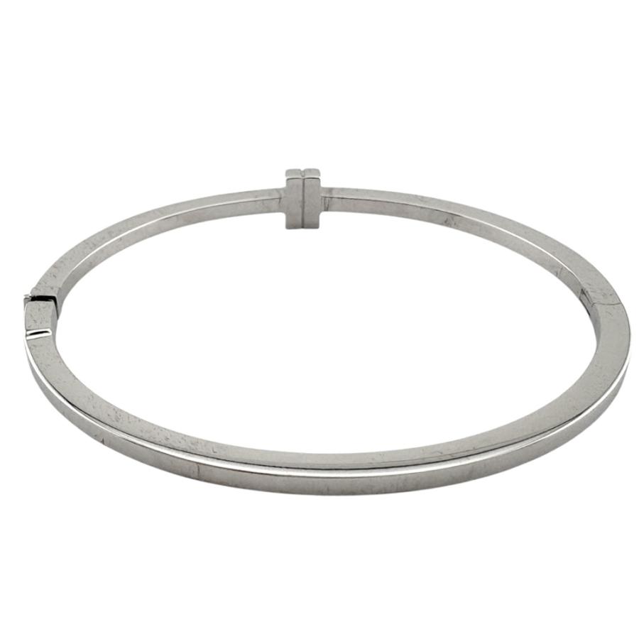 TIFFANY&Co.（ティファニー） Tワン ヒンジ ダイヤモンド バングル 18