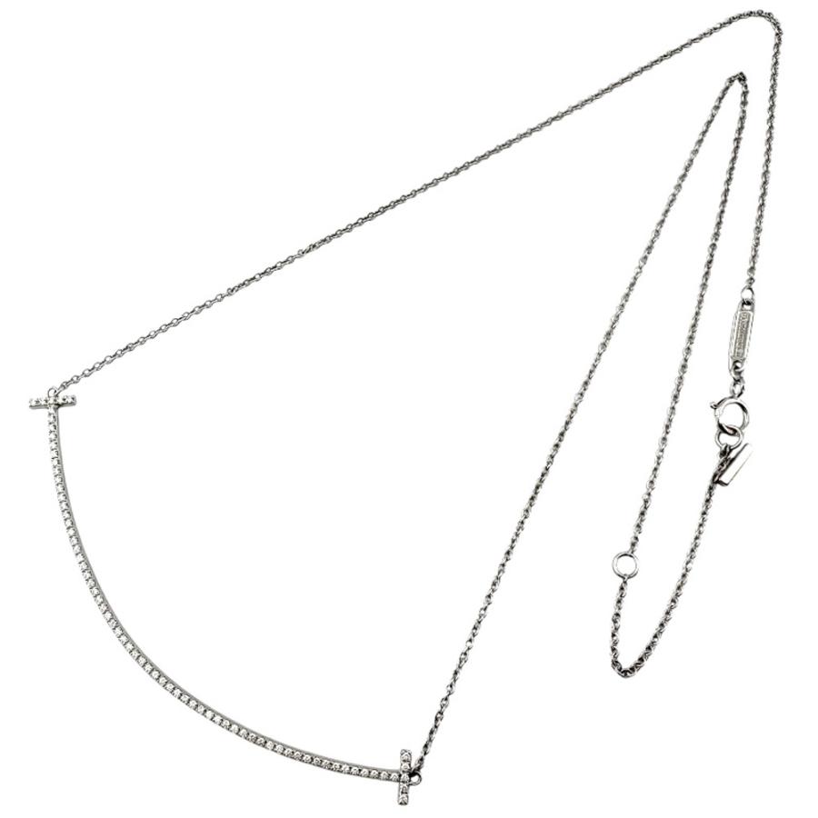 TIFFANY&Co.（ティファニー） Tスマイル ダイヤモンド ネックレス 18金