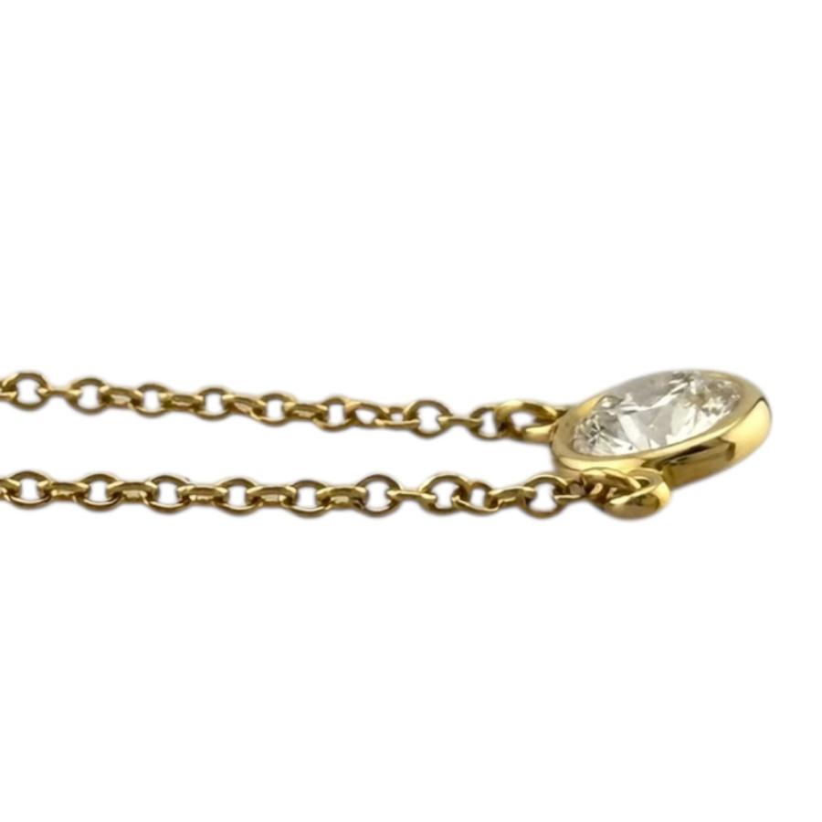 ティファニー バイザヤード ネックレス 0.08ct相当 K18YG TIFFANY&Co.（ティファニー） バイザヤード 0.28ct ネックレス 18金