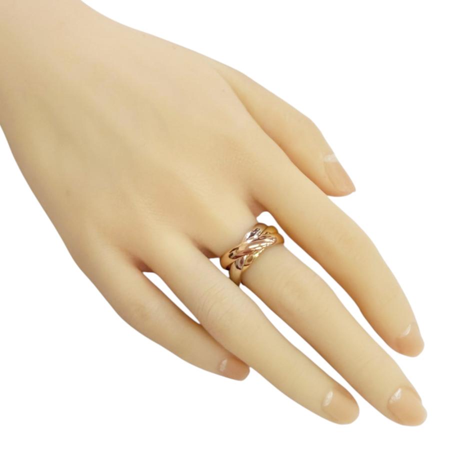 Cartier カルティエ トリニティ リング ダイヤ付 18金 Cartier（カルティエ） トリニティ リング 指輪 13.5号 18金 K18