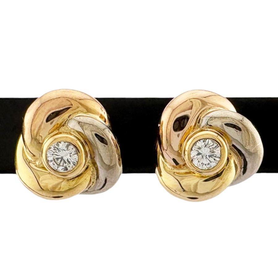 Cartier（カルティエ） ベビートリニティ ピアス 18金 K18イエロー