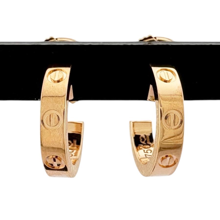 Cartier（カルティエ） ミニラブ ピアス 18金 K18ピンクゴールド