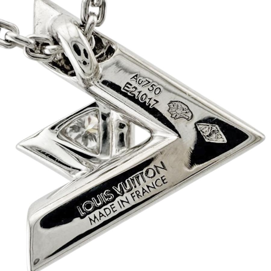【美品】 ルイヴィトン　ネックレス ルイ・ヴィトン LOUIS VUITTON パンダンティフLV ダイヤネックレス XL