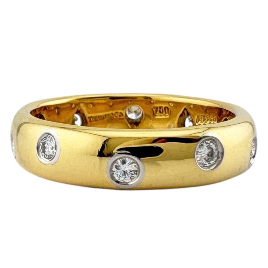 Tiffany & Co. ダイヤモンド ドッツリング イエローゴールド 10号 TIFFANY&Co.（ティファニー） ドッツ リング 指輪 10号 18金 K18