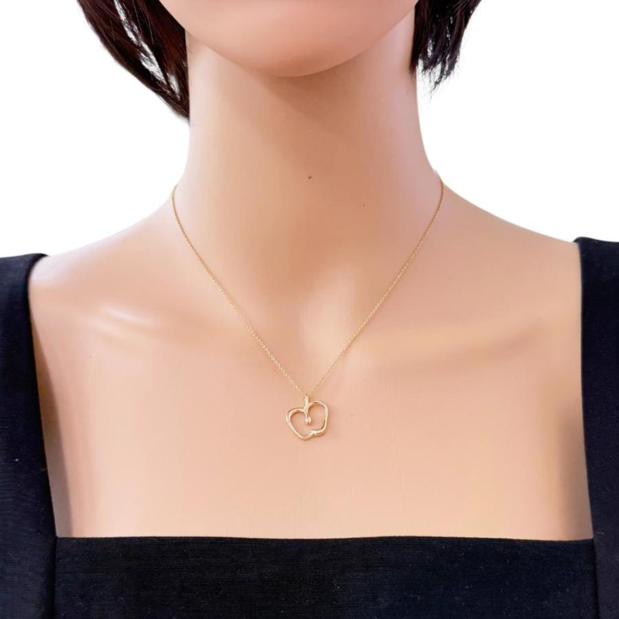 TIFFANY&Co.（ティファニー） アップル ネックレス 18金 K18イエロー