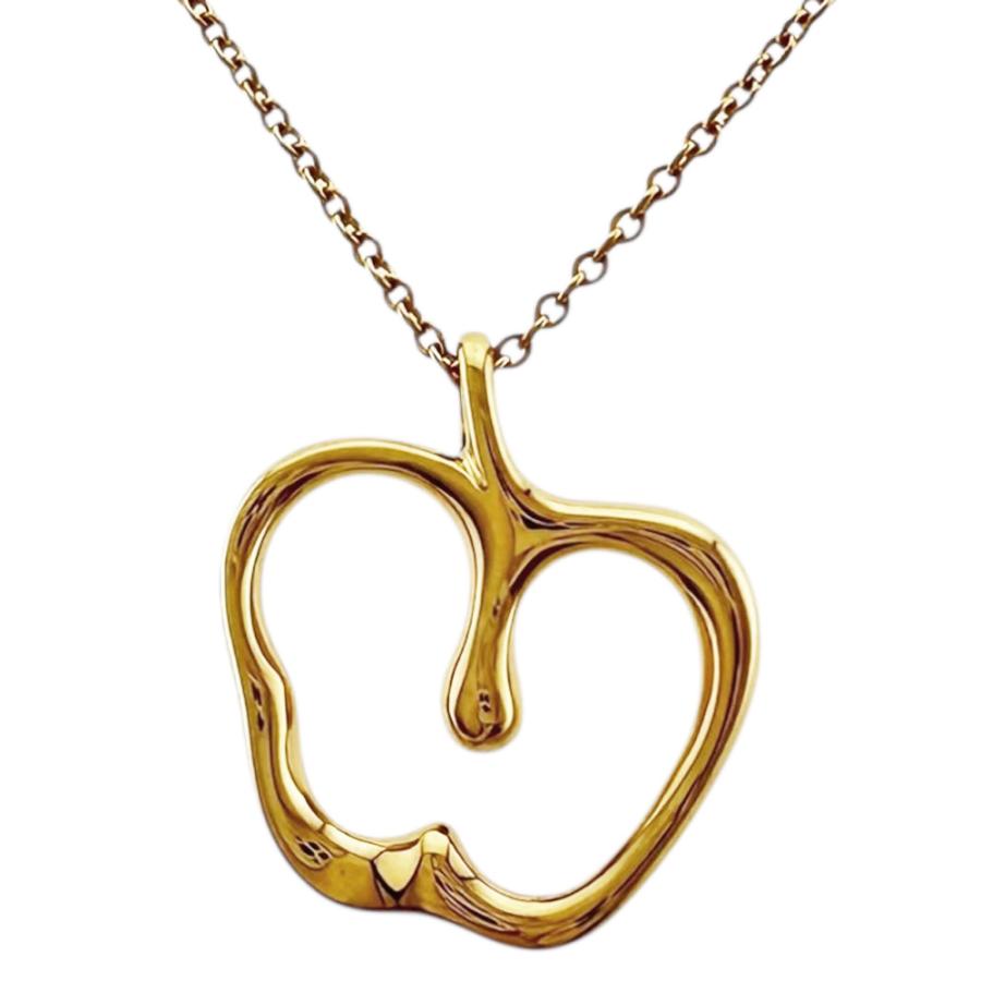 TIFFANY&Co.（ティファニー） アップル ネックレス 18金 K18イエロー