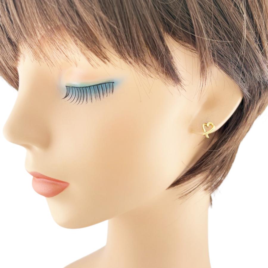 TIFFANY&Co.（ティファニー） ラビングハート ピアス 18金 K18イエロー