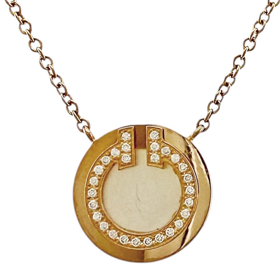 ✨未使用品✨　TIFFANY&CO. ネックレス ペンダント サークル TIFFANY&Co.（ティファニー） T サークル ペンダント ネックレス 18金