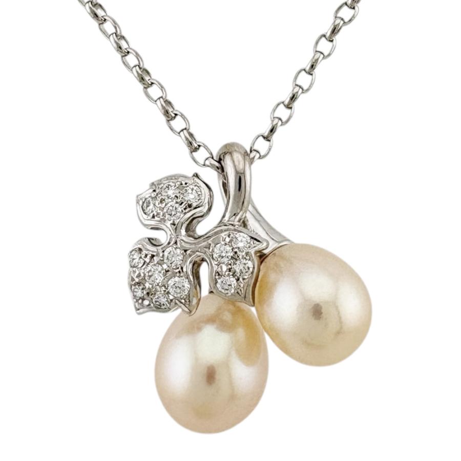 MIKIMOTO（ミキモト） ネックレス 18金 K18ホワイトゴールド パール