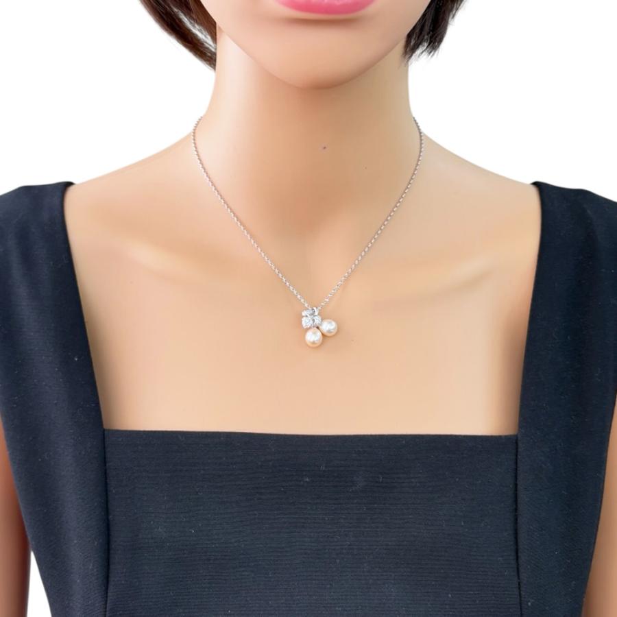 MIKIMOTO（ミキモト） ネックレス 18金 K18ホワイトゴールド パール