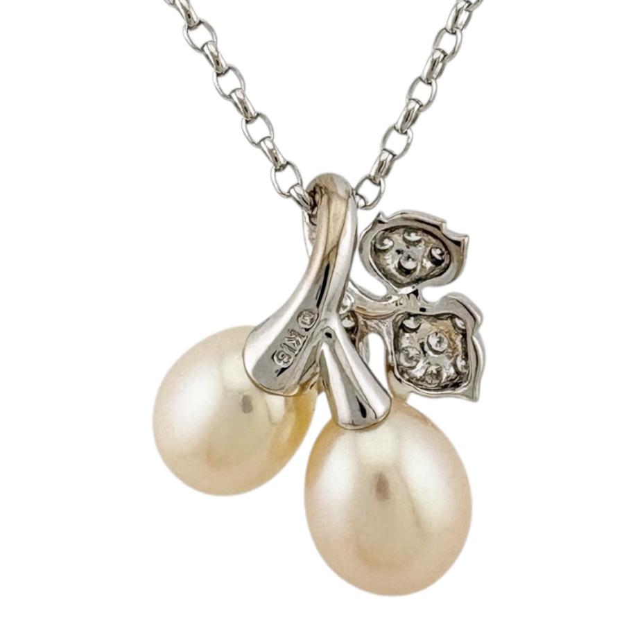 MIKIMOTO 【ミキモト】　美品　ネックレス MIKIMOTO（ミキモト） ネックレス 18金 K18ホワイトゴールド パール