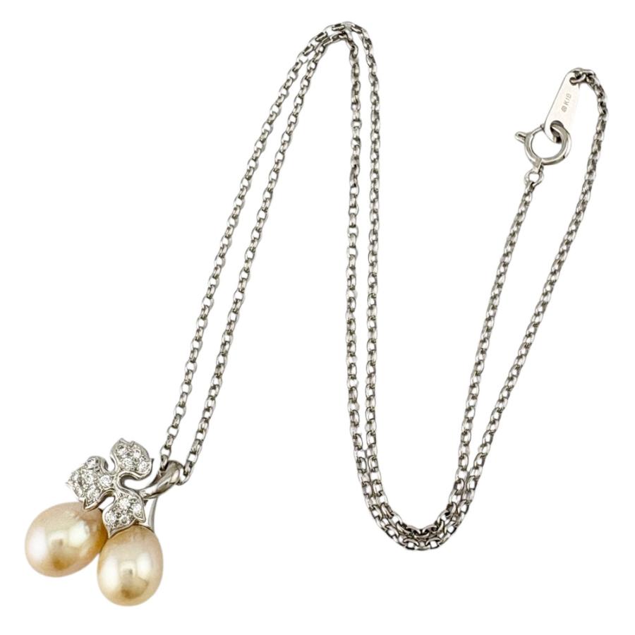 MIKIMOTO（ミキモト） ネックレス 18金 K18ホワイトゴールド パール