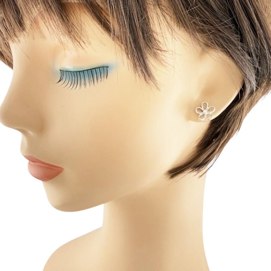 MIKIMOTO（ミキモト） ピアス 18金 K18ホワイトゴールド ダイヤモンド