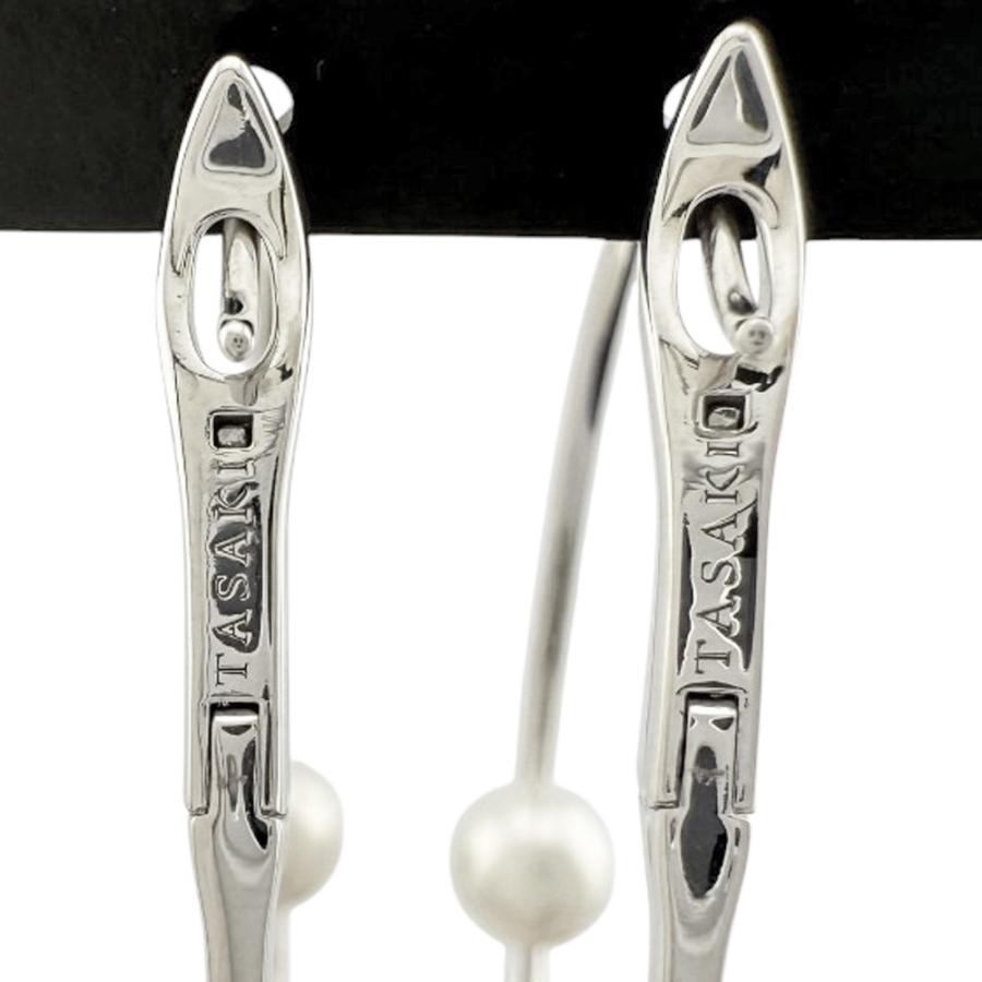 タサキ ピアス 18金 K18ホワイトゴールド パール レディース TASAKI