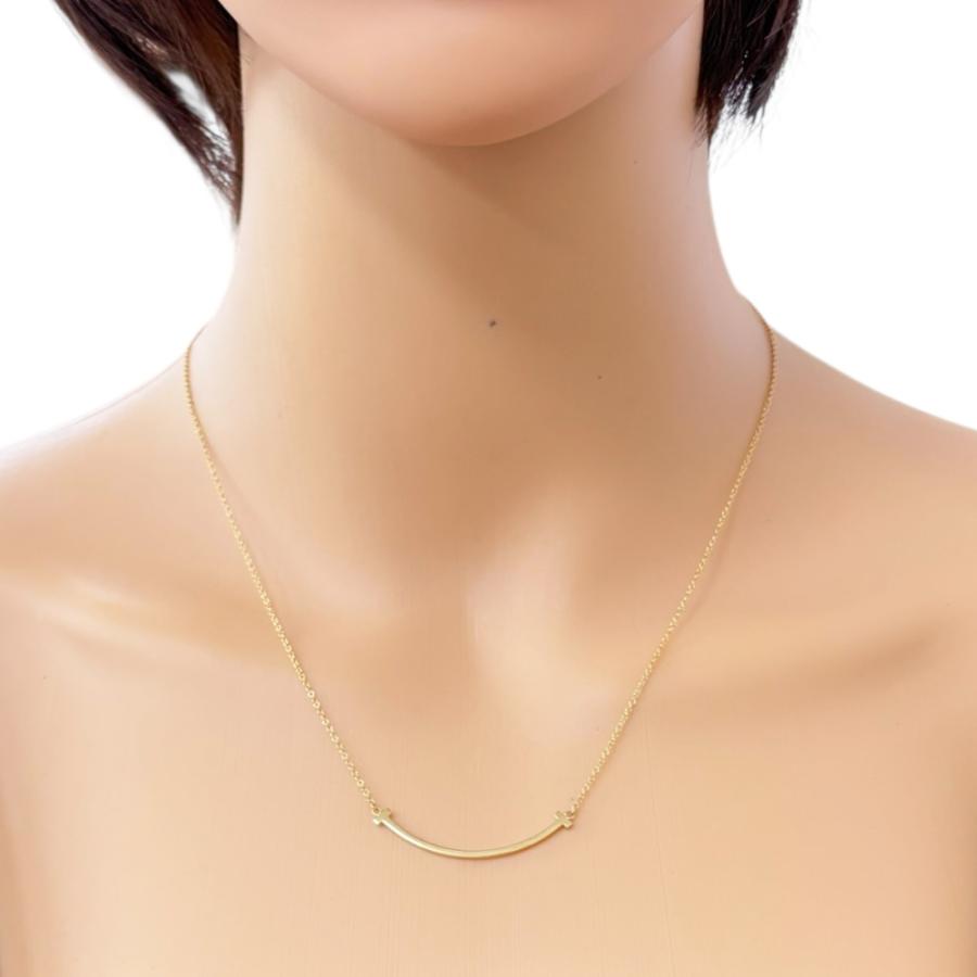 TIFFANY&Co.（ティファニー） Tスマイル ネックレス 18金 K18イエロー