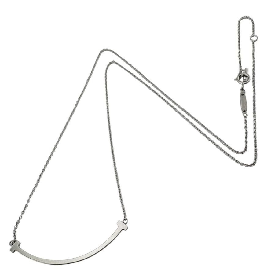 TIFFANY&Co.（ティファニー） Tスマイル ネックレス 18金 K18ホワイト