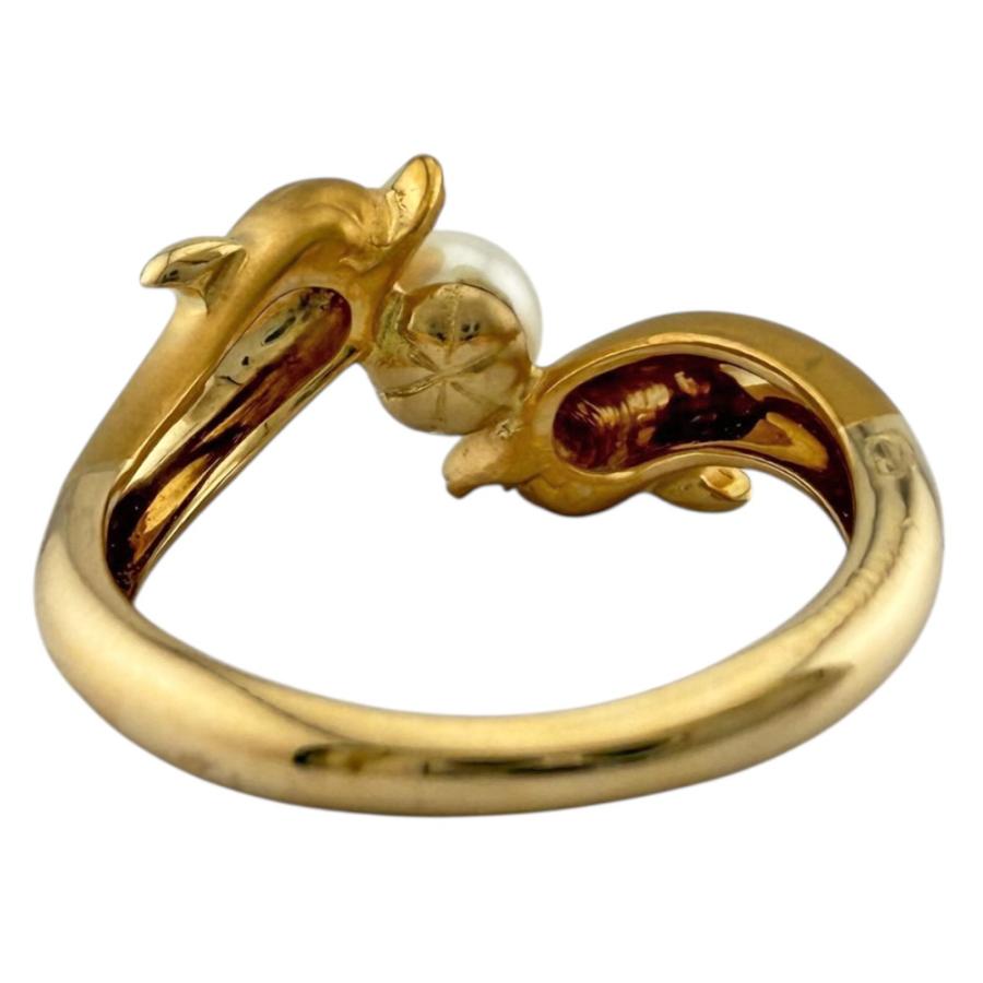 カレライカレラ リング 指輪 11号 18金 K18イエローゴールド パール