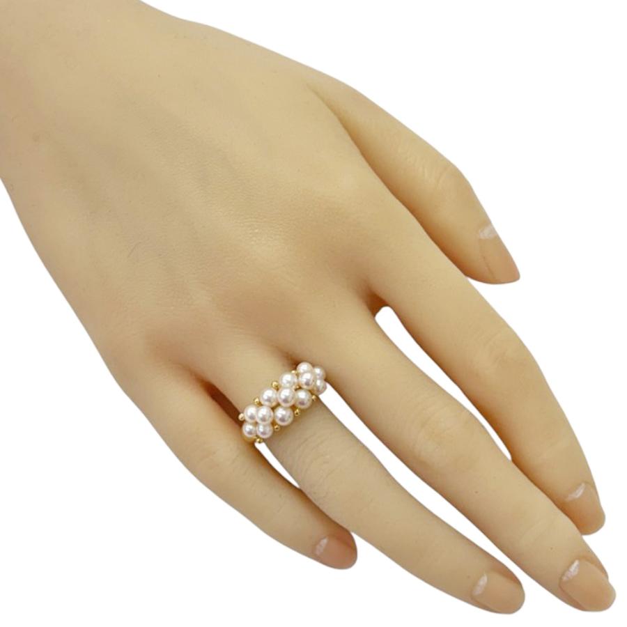 MIKIMOTO（ミキモト） リング 指輪 12号 18金 K18イエローゴールド