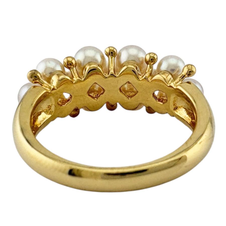 MIKIMOTO（ミキモト） リング 指輪 12号 18金 K18イエローゴールド 