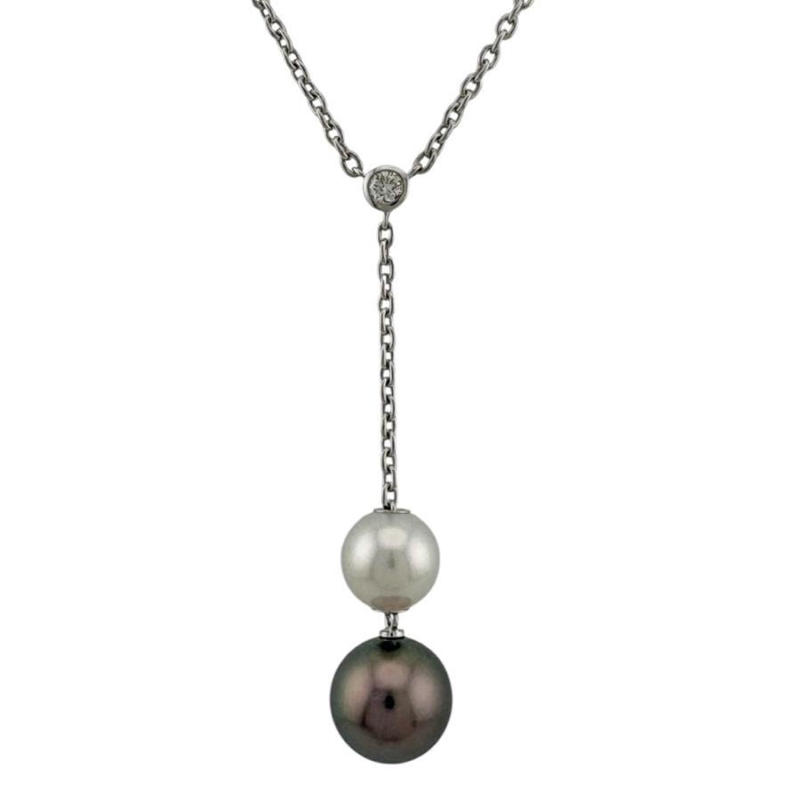 MIKIMOTO（ミキモト） ネックレス 18金 K18ホワイトゴールド パール