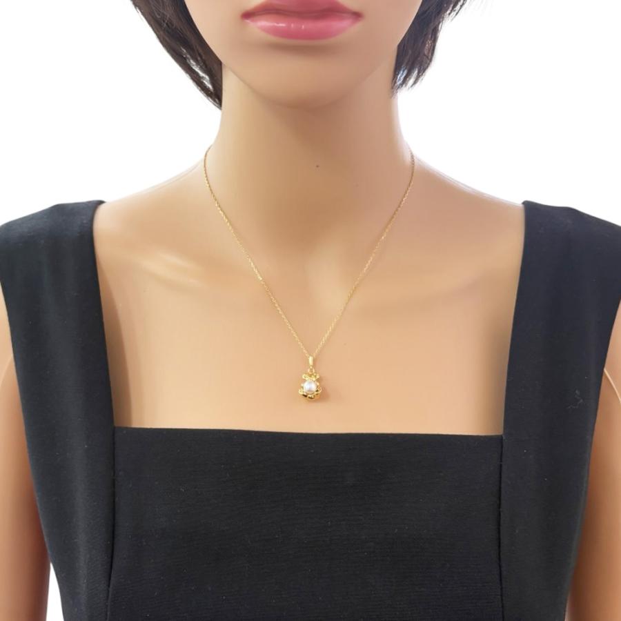 MIKIMOTO（ミキモト） ネックレス 18金 K18イエローゴールド パール