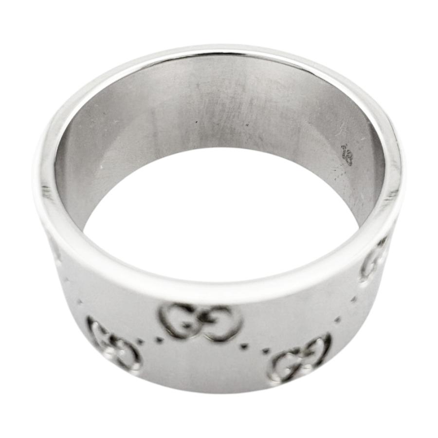 GUCCI リング K18 17号 GUCCI（グッチ） アイコン リング 指輪 17号 18金 K18ホワイトゴールド