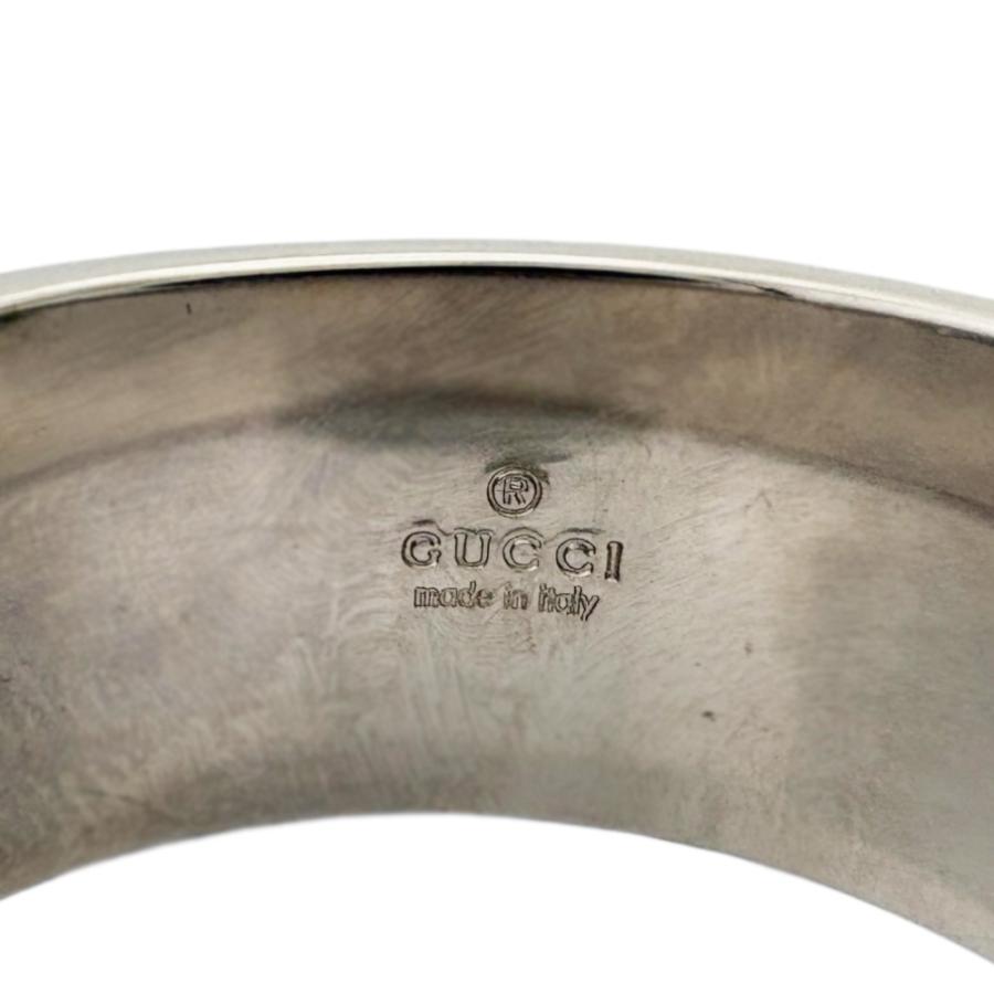GUCCI（グッチ） アイコン ワイド リング 指輪 16号 18金 K18ホワイト