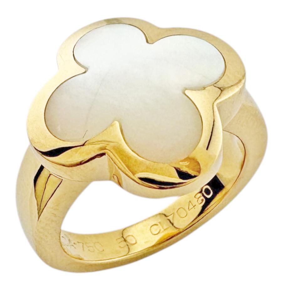 正規品♪Van Cleef & Arpels ピュアアルハンブラ　K18リング ヴァンクリーフ＆アーペル ピュア アルハンブラ リング 指輪 10号 18金