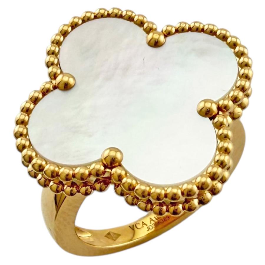 Van Cleef & Arpels マジックアルハンブラ リング 10号 ヴァンクリーフ＆アーペル マジック アルハンブラ リング 10号 18金