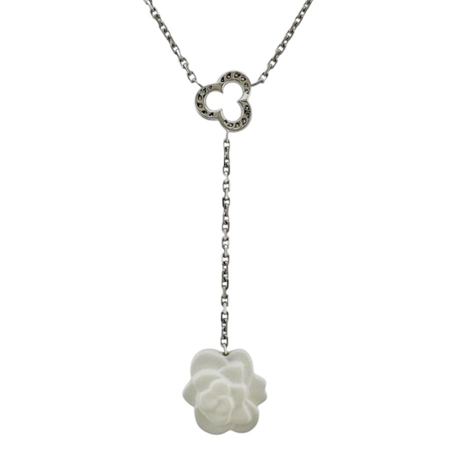 CHANEL（シャネル） カメリア ネックレス 18金 K18ホワイトゴールド