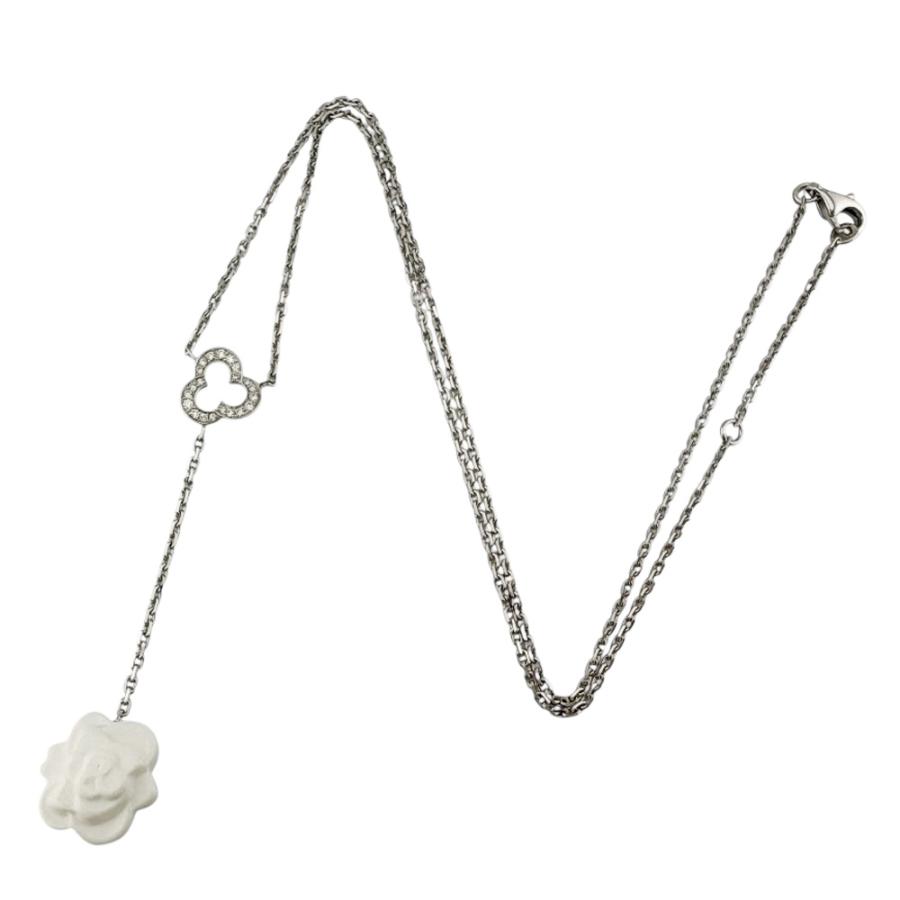 CHANEL（シャネル） カメリア ネックレス 18金 K18ホワイトゴールド