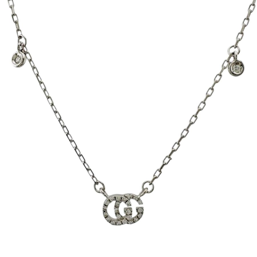 GUCCI（グッチ） GGランニング ネックレス 18金 K18ホワイトゴールド 