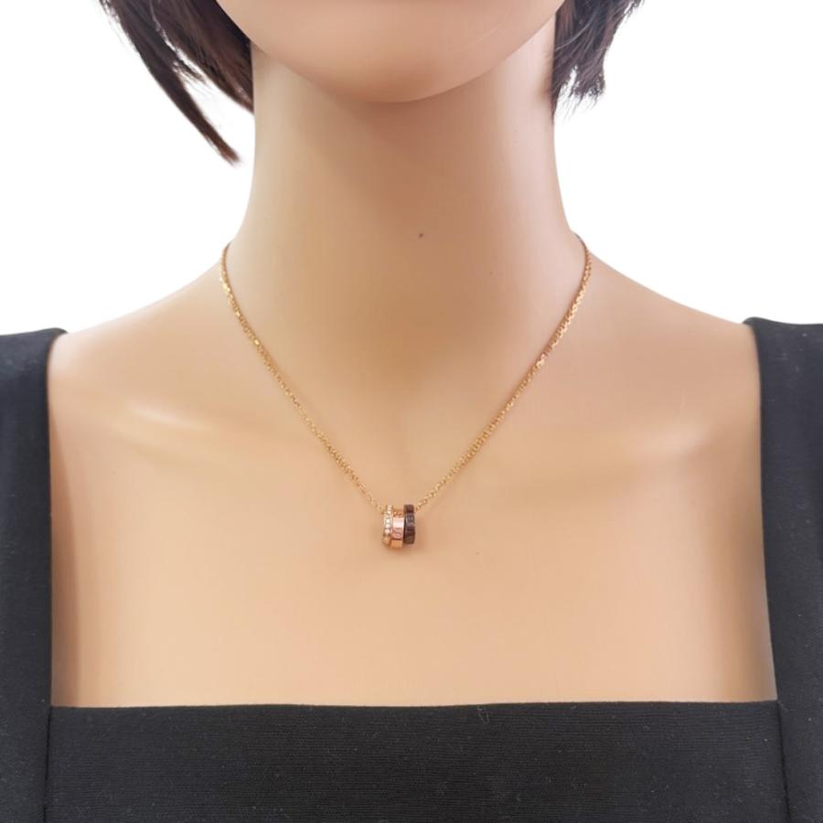 Cartier（カルティエ） ラブ スリーフープ ネックレス 18金 K18ピンク 