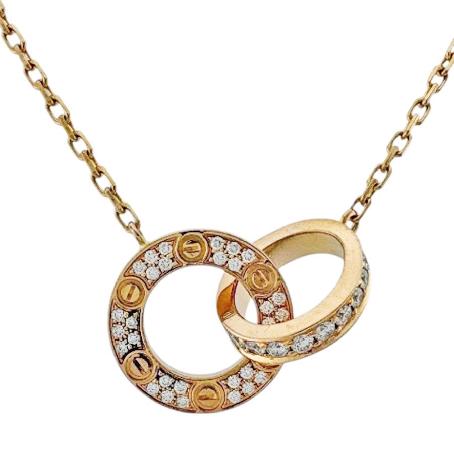 Cartier（カルティエ） ラブサークル ネックレス 18金 K18ピンク
