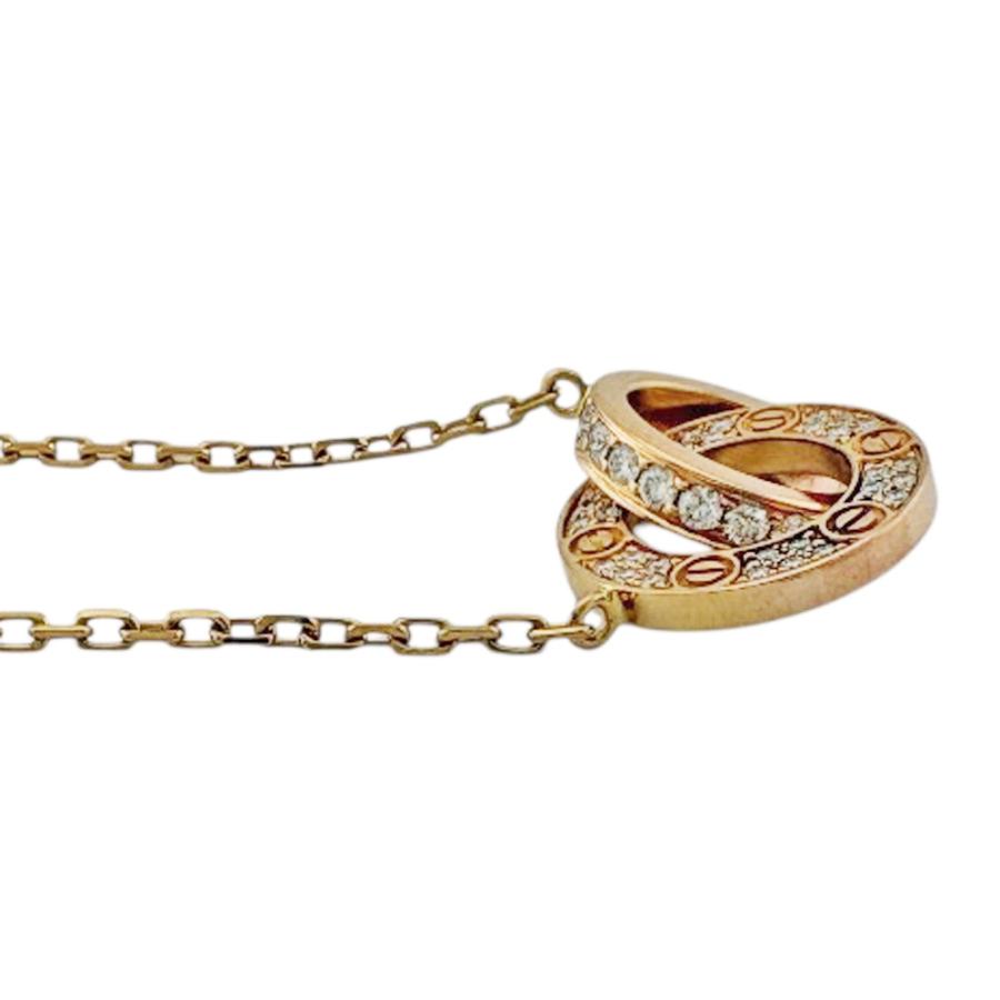 Cartier（カルティエ） ラブサークル ネックレス 18金 K18ピンク