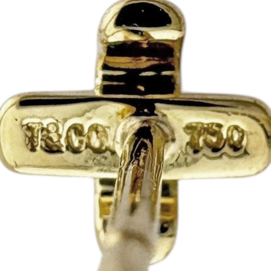 TIFFANY&Co.（ティファニー） クロスステッチ ピアス 18金 K18イエロー