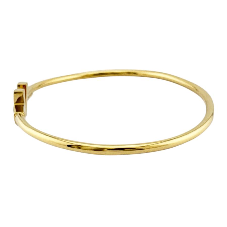TIFFANY&Co.（ティファニー） Tワイヤー バングル 18金 K18イエロー