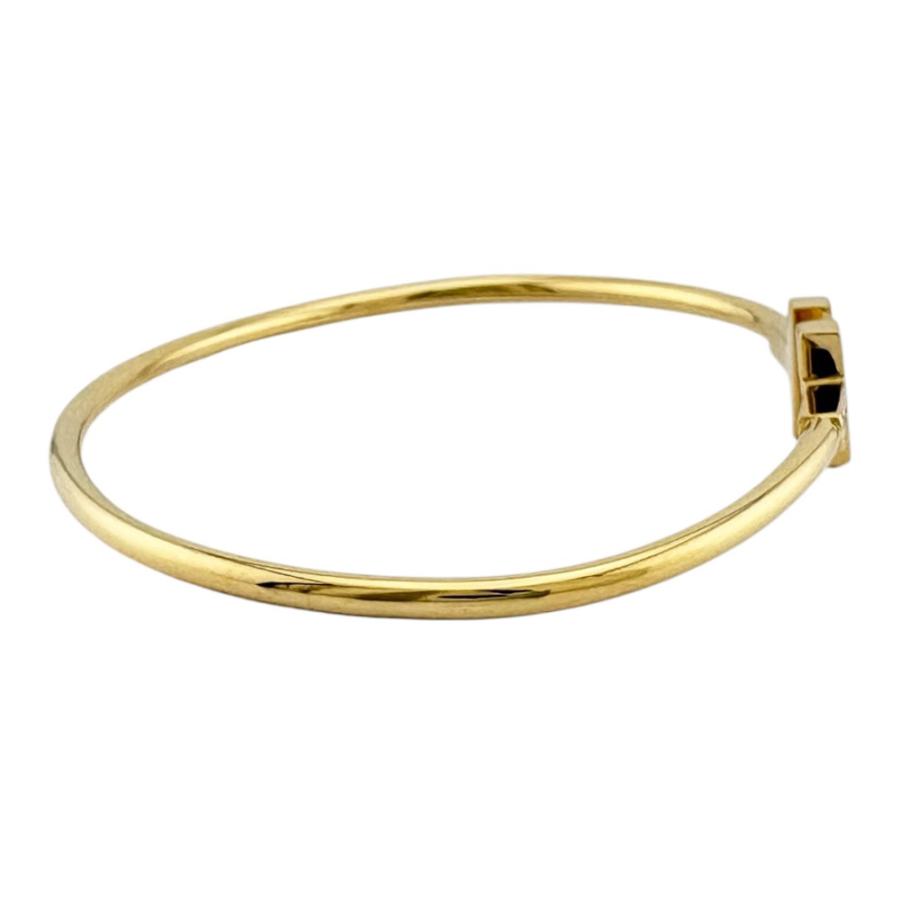 TIFFANY&Co.（ティファニー） Tワイヤー バングル 18金 K18イエロー 
