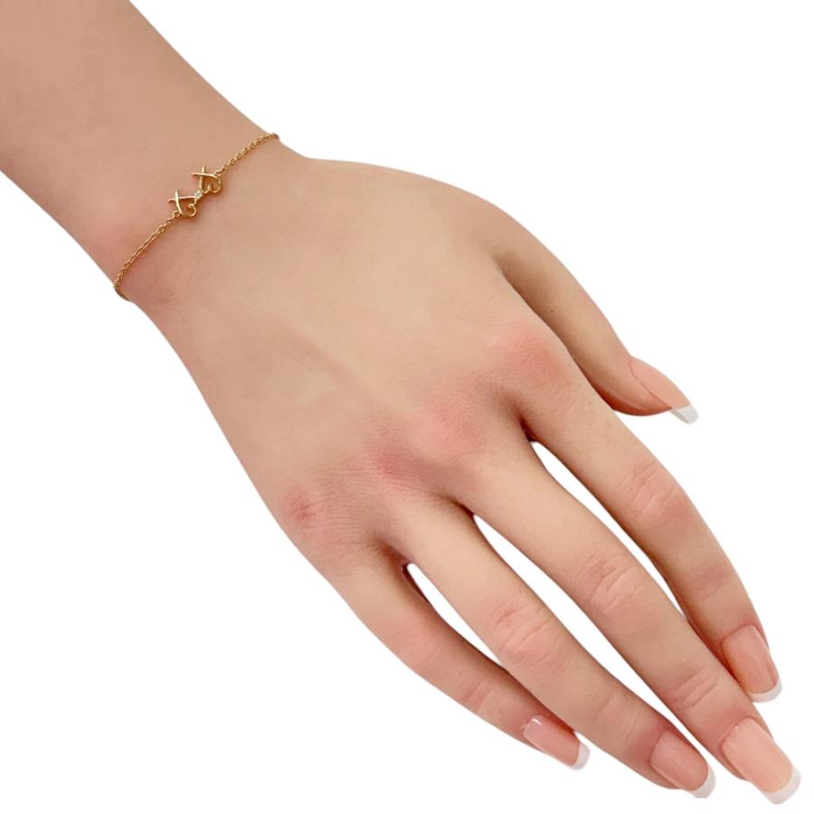 TIFFANY&Co.（ティファニー） ダブルラビングハート ブレスレット 18金