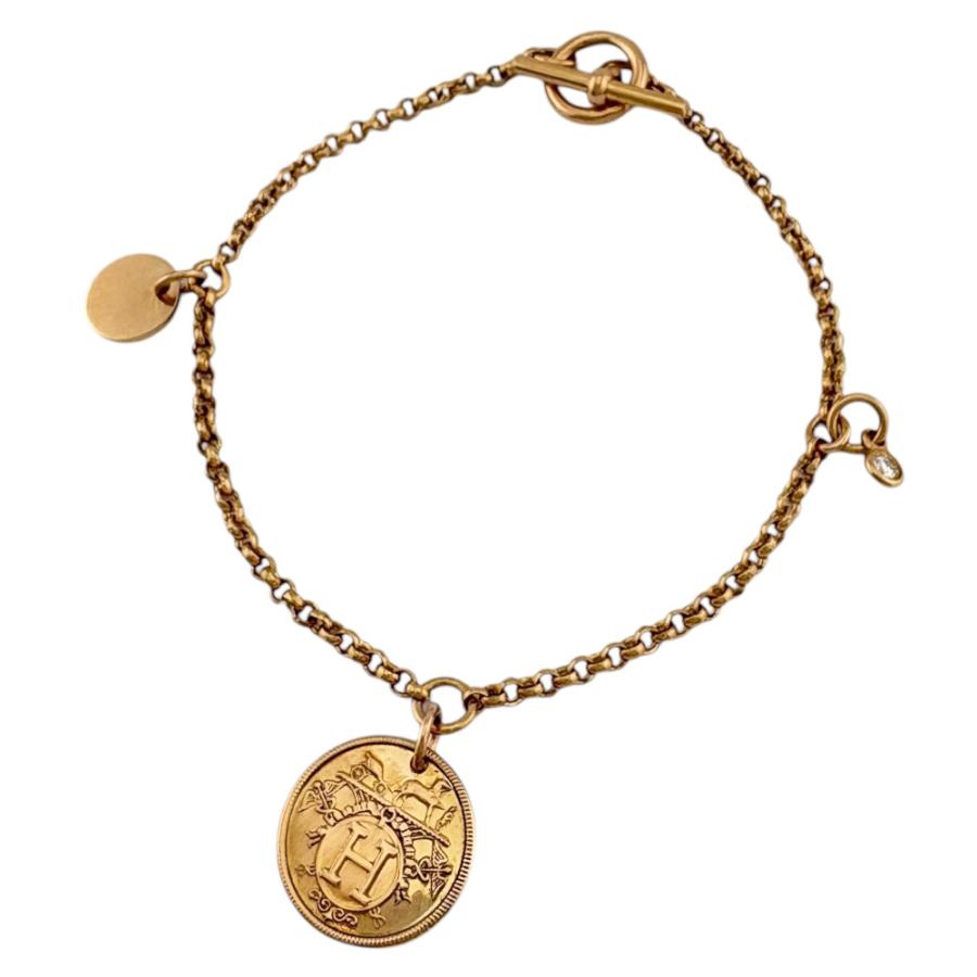 HERMES（エルメス） エクスリブリス ブレスレット 18金 K18ピンク 