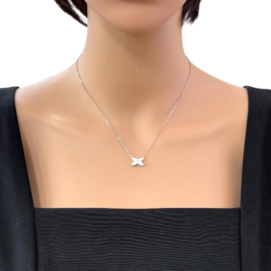 ジュ ドゥ リアン ネックレス マザーオブパール CHAUMET（ショーメ） ジュ ドゥ リアン ネックレス 18金 K18ホワイト