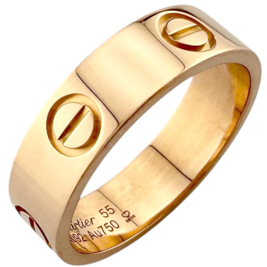 Cartier（カルティエ） ラブ リング 指輪 15号 18金 K18ピンクゴールド