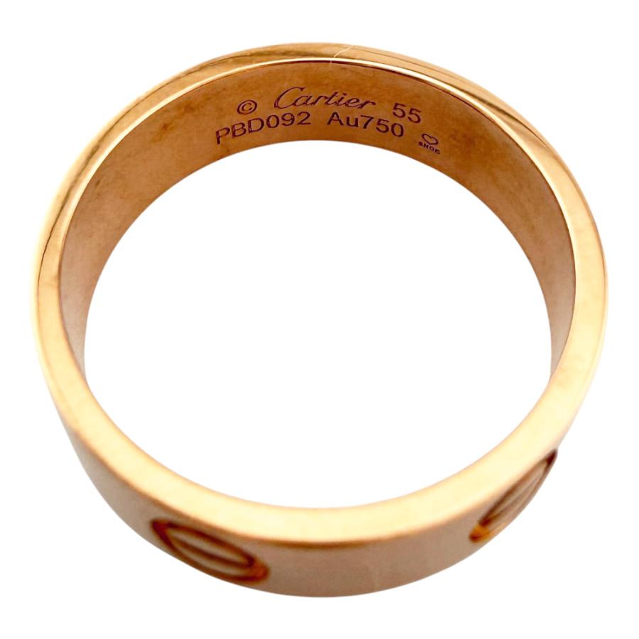 Cartier（カルティエ） ラブ リング 指輪 15号 18金 K18ピンクゴールド